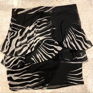 ZARA Basics Chiffon Mini Skirt